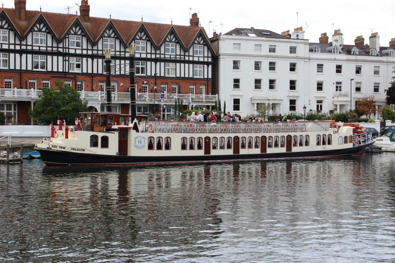 Cruising boat on the River Thames