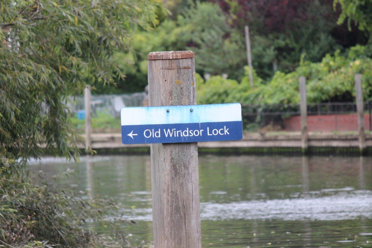 Old Windsor Lock sign