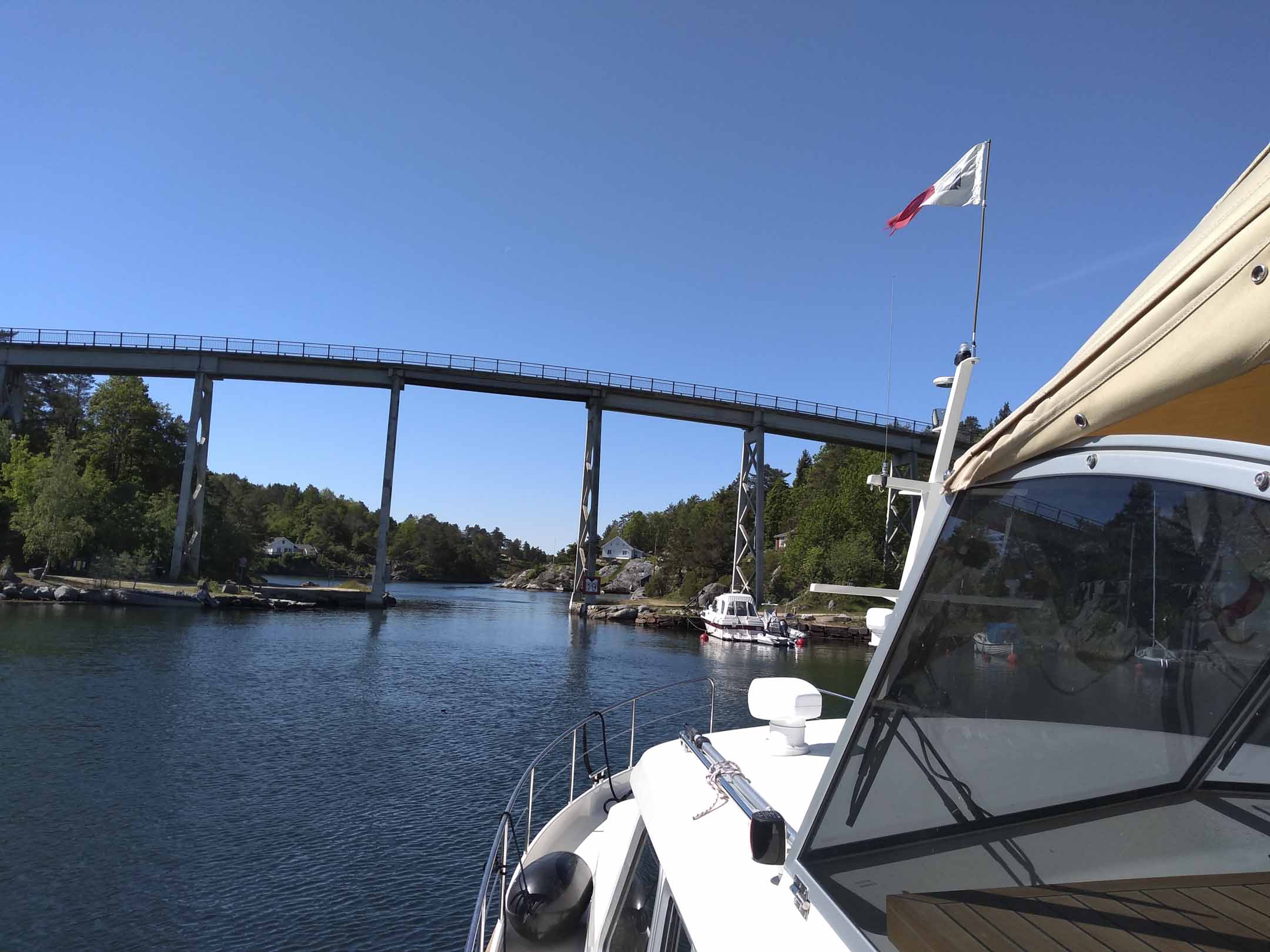 Linssen yachts at Entrance to Blindleia