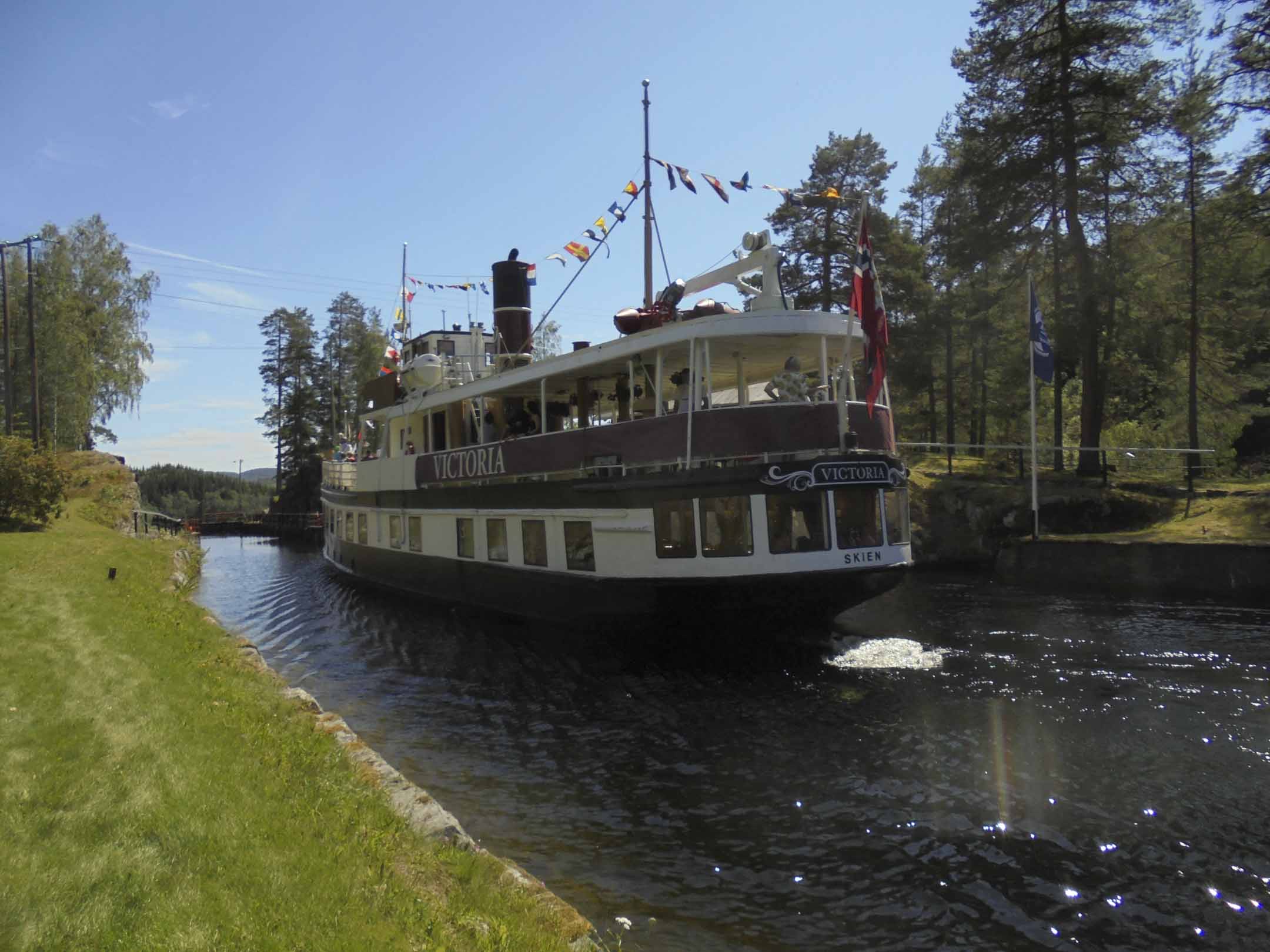 Steamer Victoria on the Telemarc Canal